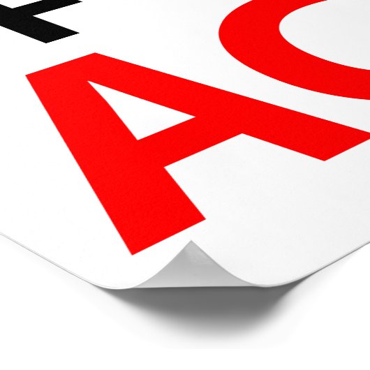 Werk hard en ben trots op wat je bereikt hebt poster (Hoek)