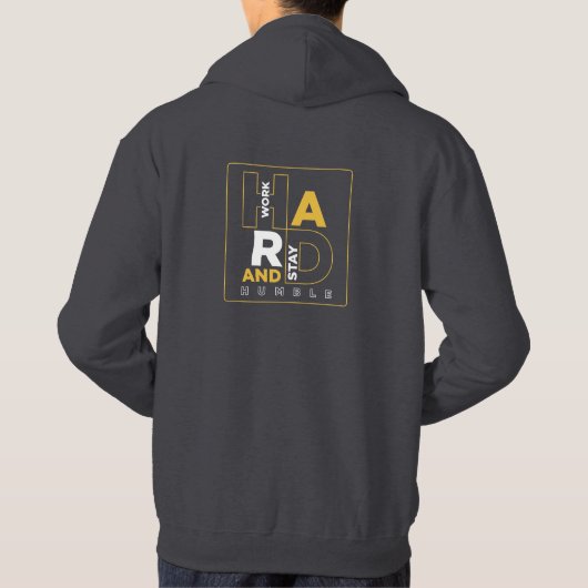 Werk hard en blijf nederig hoodie (Achterkant)