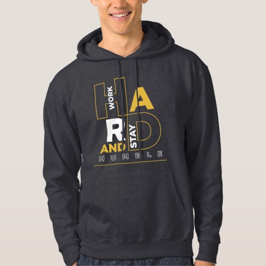 Werk hard en blijf nederig hoodie (Voorkant)