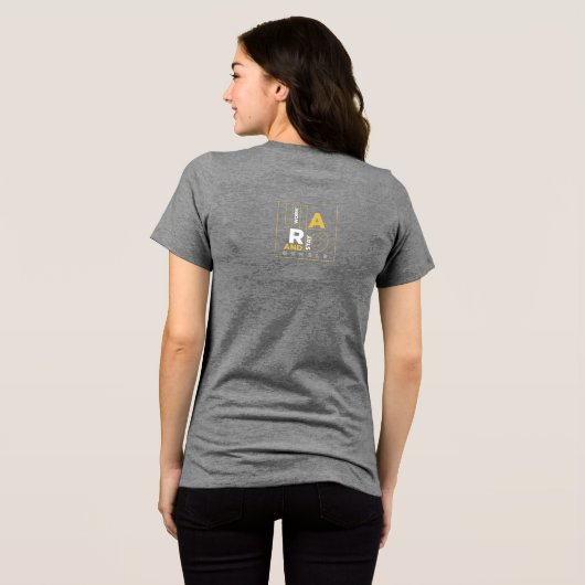 Werk hard en blijf nederig Tri-Blend shirt (Achterkant volledig)
