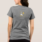 Werk hard en blijf nederig Tri-Blend shirt (Achterkant)