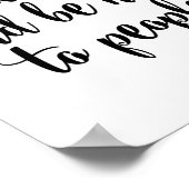 Werk hard en wees aardig tegen mensen poster (Hoek)