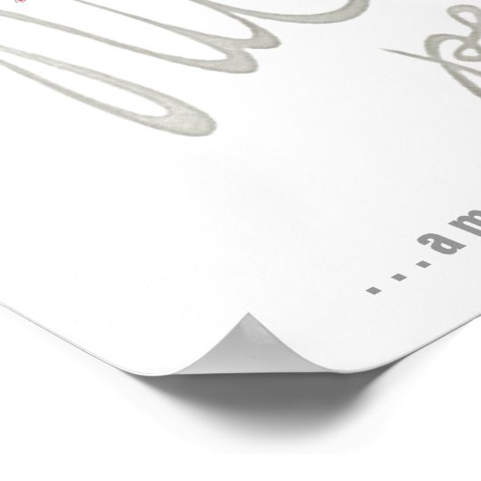 Werk hard en wees mooi Poster (Hoek)