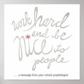 Werk hard en wees mooi Poster (Voorkant)