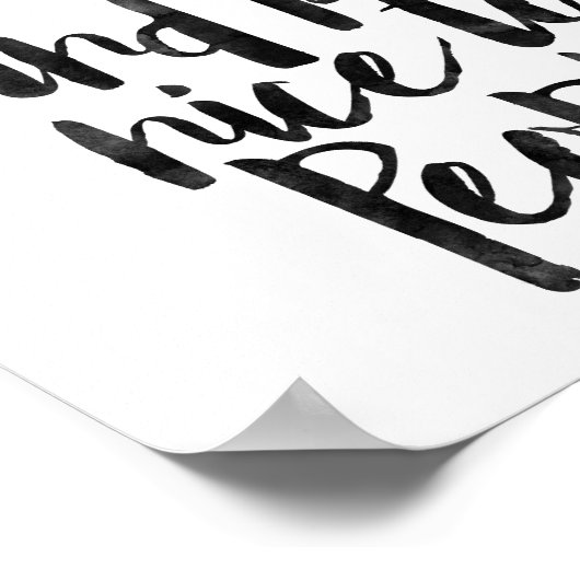 Werk hard en wees vriendelijk voor mensen poster (Hoek)