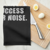 Werk hard in stilte - laat succes uw geluid zijn theedoek (Quarter Fold)