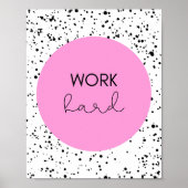Werk hard Inspiratie Poster (Voorkant)