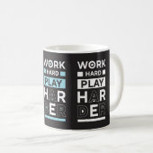 Werk hard koffiemok (Voorkant rechts)