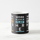 Werk hard koffiemok (Center)