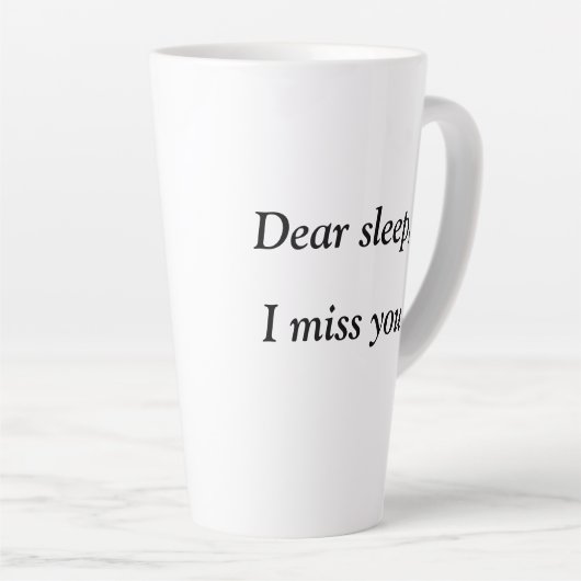 Werk Hard Life Grappig Quote Werken Laat Deadlines Latte Mok (Rechterhoek)