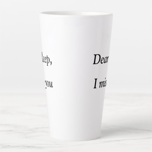 Werk Hard Life Grappig Quote Werken Laat Deadlines Latte Mok (Voorkant)