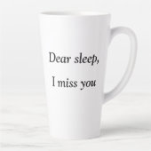 Werk Hard Life Grappig Quote Werken Laat Deadlines Latte Mok (Rechts)