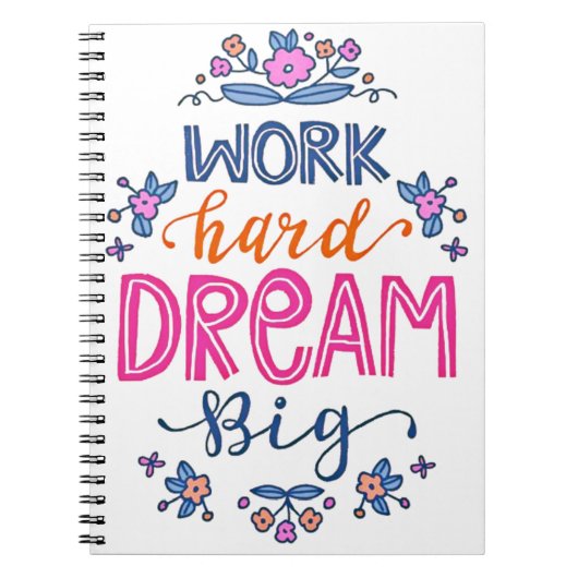 Werk hard notitieboek (Voorkant)
