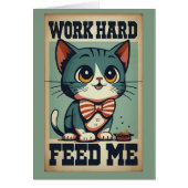 Werk hard Oude Cat (Voorkant)