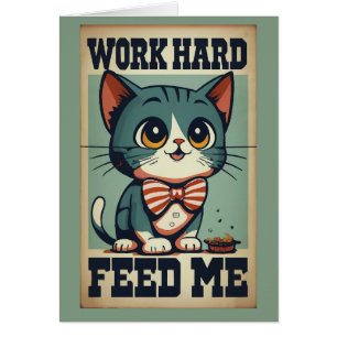 Werk hard Oude Cat