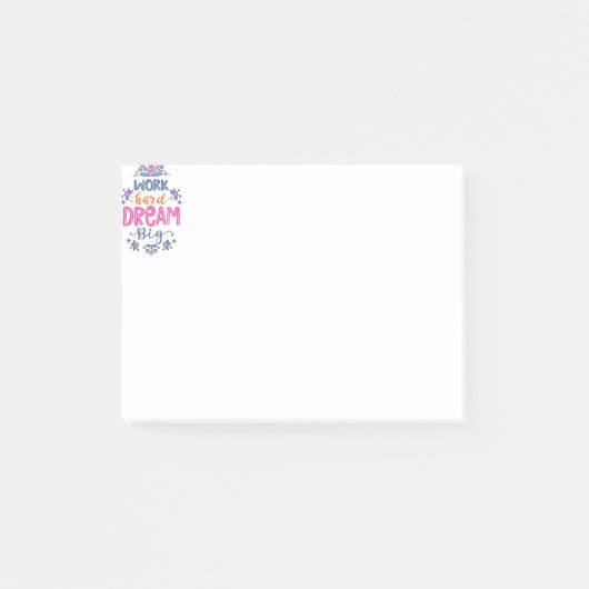 Werk hard post-it® notes (Voorkant)