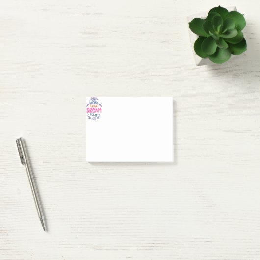 Werk hard post-it® notes (Kantoor)