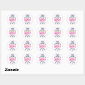 Werk hard ronde sticker (Vel)