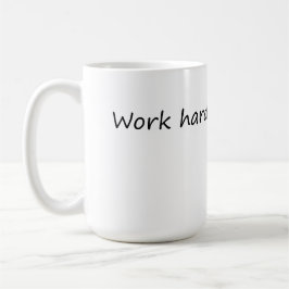 Werk hard Snack vaak - grappige motivatie Koffiemok