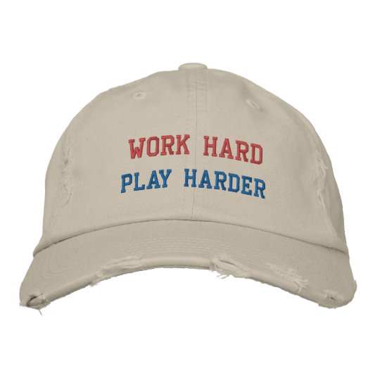 WERK HARD SPEEL HARDER PET (Voorkant)