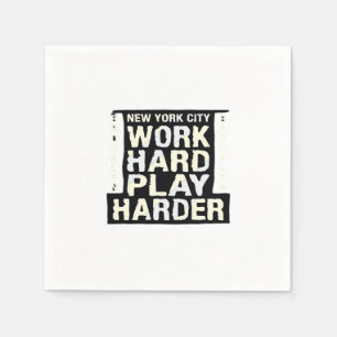 Werk Hard Speel Zo Hard - Dag van de Arbeid Grappi Servet