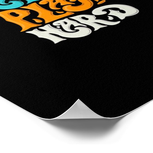 Werk Hard Speel zo Hard Motivatie Klassiek Poster (Hoek)