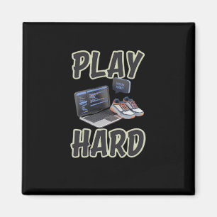 Werk hard Speel zo hard Motivatie tech en sport Magneet