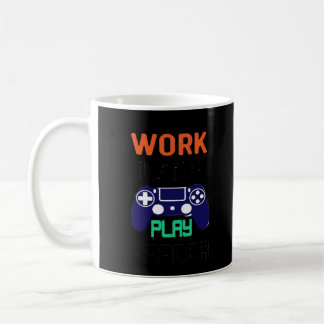 Werk hard, speel zo hard ontspannen fit koffiemok