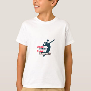 Werk hard Speel zo hard Volleybal Speler Classic T-shirt