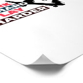 Werk Hard Speel zo hard Vrouw Skateboarder Classic Poster (Hoek)