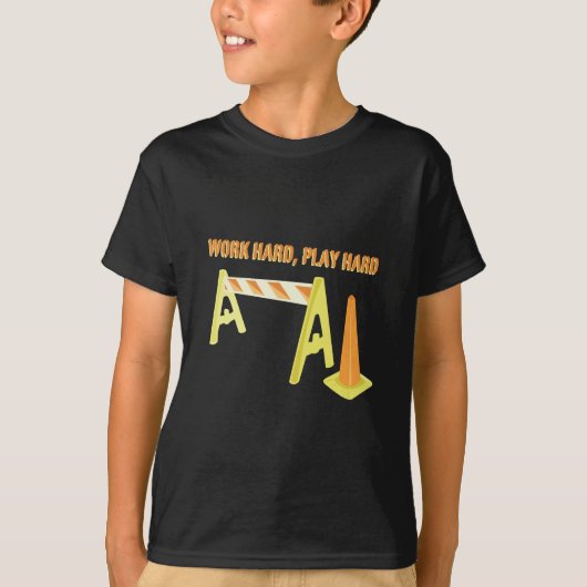 Werk hard t-shirt (Voorkant)
