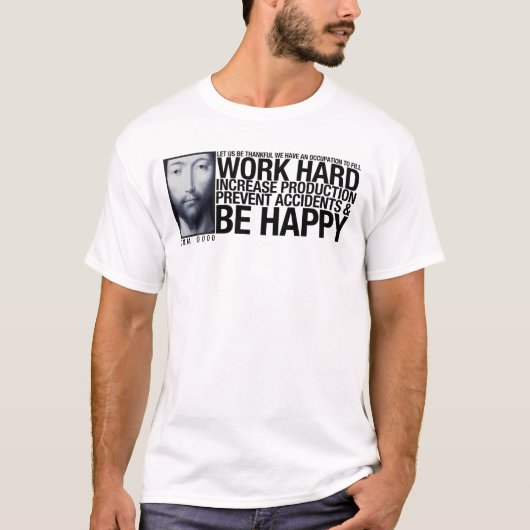 Werk hard t-shirt (Voorkant)