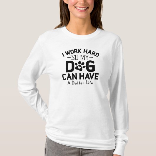 Werk hard t-shirt (Voorkant)