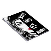 Werk hard, Vlieg harder, Piloot, Comic Notitieboek (Rechterzijde)