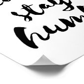 Werk hard voor een nederig poster (Hoek)