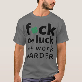 Werk harder 70s meisje t-shirt