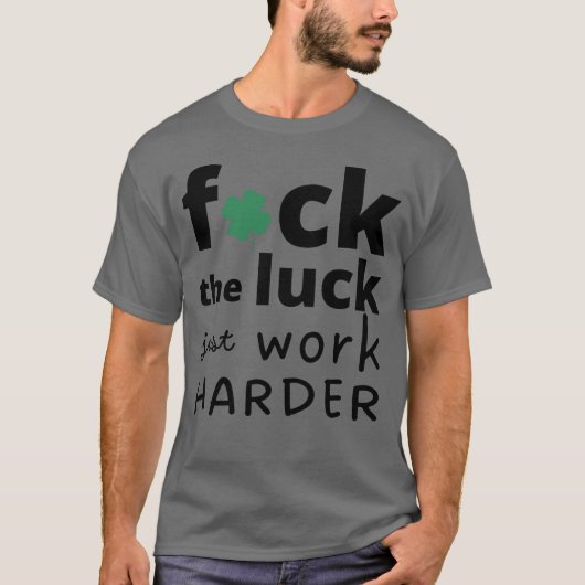 Werk harder 70s meisje t-shirt (Voorkant)