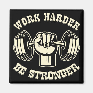 Werk harder dan sterker #USAPatriotGraphics © Magneet