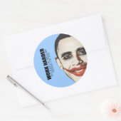 Werk Harder omdat miljoenen mensen afhankelijk zij Ronde Sticker (Envelop)