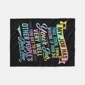 Werk heeft deze coole ding grappige werkplek uitsp fleece deken (Voorkant (Horizontaal))