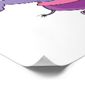 werk het grappige fitness - werk met rhino poster (Hoek)