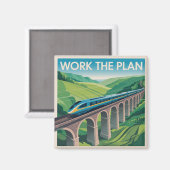 Werk Het Plan Magneet (Voorkant / Achterkant)