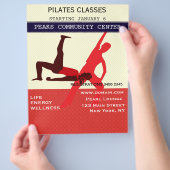 Werk het uit! Pilates Yoga Exercise Workout Flyer (Hand)