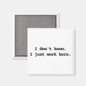 werk hier magneet (Voorkant / Achterkant)