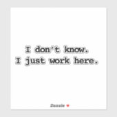 werk hier sticker (Vel)