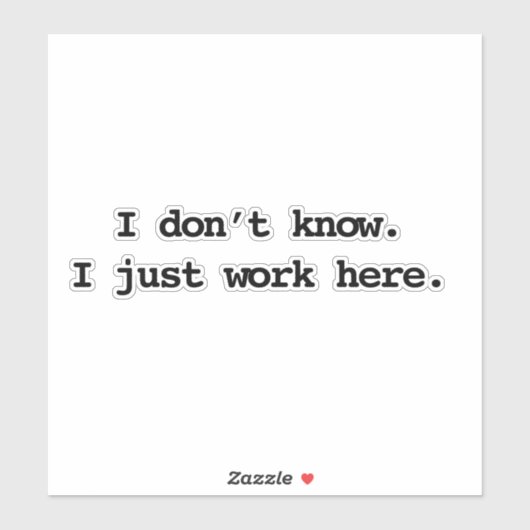 werk hier sticker (Vel)