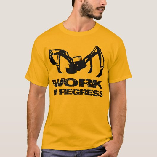 Werk in het regres t-shirt (Voorkant)