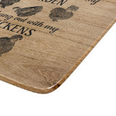 Werk in tuin Hang met kippen Snijplank (Hoek)