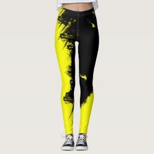 Werk in uitvoering Geel Leggings