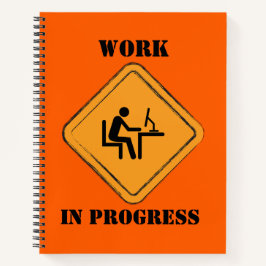 Werk in uitvoering Grappig Journaal notitieboek